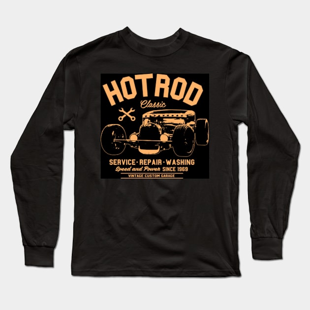 Hotrod Classic Cars Long Sleeve T-Shirt by Socity Shop